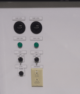 TopVault S control panel zoomed in.