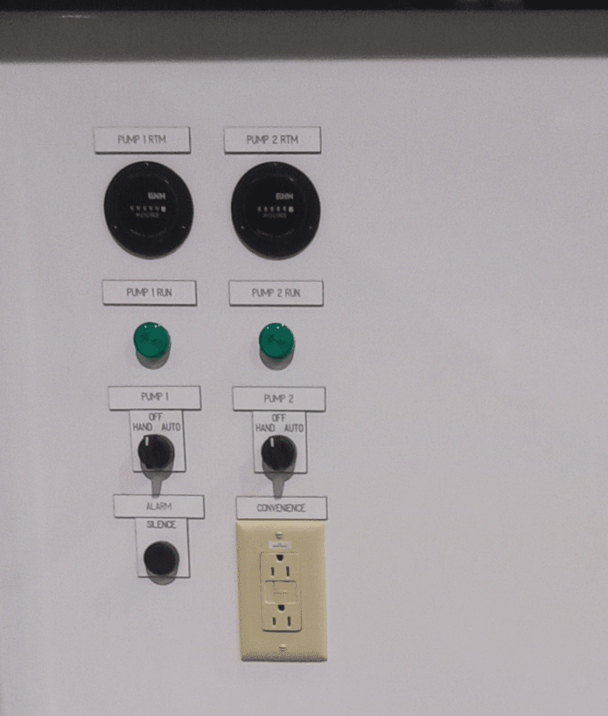 TopVault S control panel zoomed in.