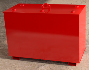 Rectangular red Lube tank