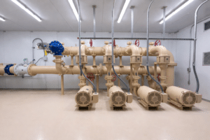 USEMCO prefabricated, modular build interior pumps manufactured in house