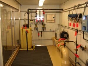 Example of a chemical feed room add on