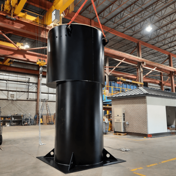 USEMCO steel submersible below grade packaged pump station Packaged USEMCO steel submersible pump station
