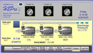 Web Station screen for H2Pro booster controller