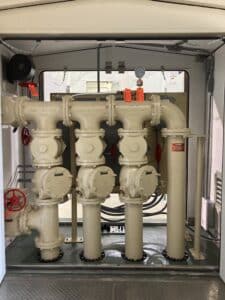 Tall PumpMate with large diameter piping
