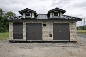 USEMCO Walk-In PumpMate with tumbled block exterior