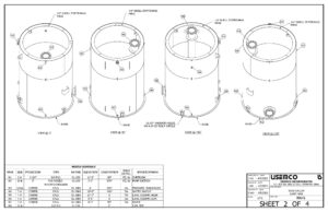 Round Sump Tank DWG pdf - USEMCO