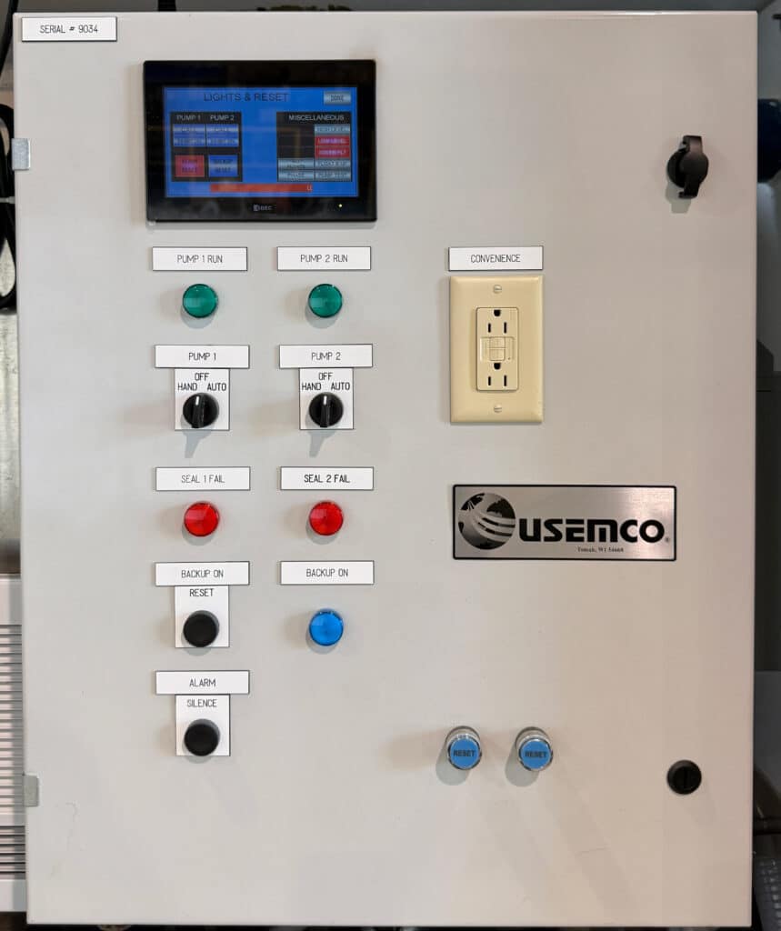 TopVault S showing the control panel up close.